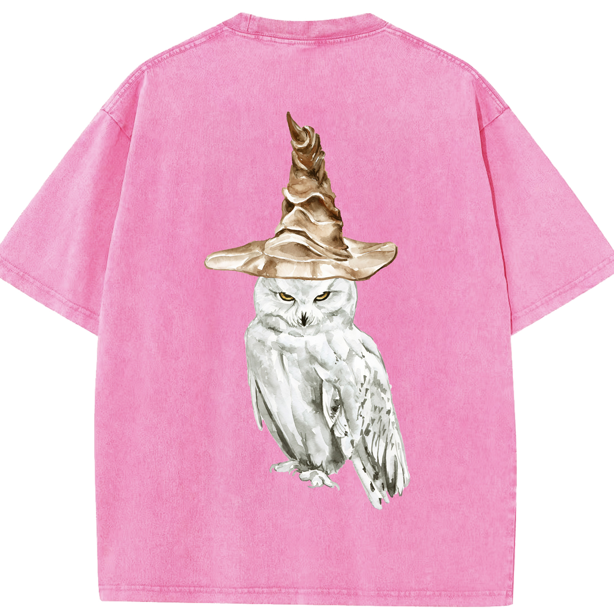 （画像用） Harry Potter ハリー・ポッターシリーズ 綿100% ヴィンテージ風 半袖Tシャツ（背面プリント）